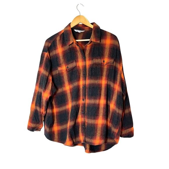 Old Navy Tayllor Swift Swiftie The Boyfriend Shirt XXL Plaid Button-Up Flannel - Picture 2 of 8